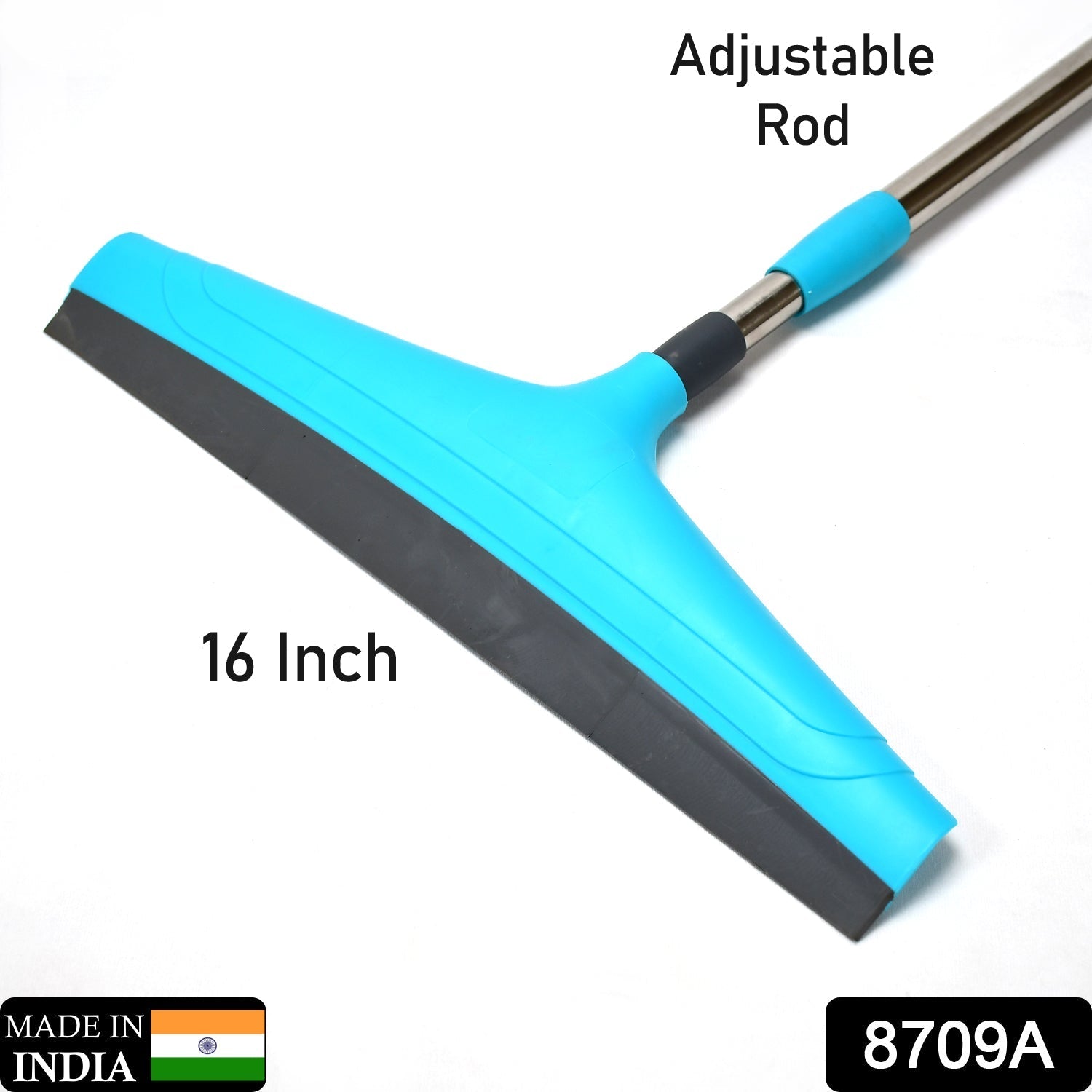 Plastic floor wiper for easy cleaning.