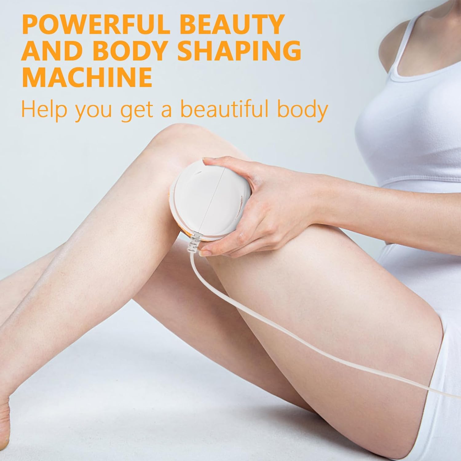 Body Massager Shaping Machine | Body Sculpting Massager with 3 Washable Pads |Adjustable Speeds | Electric Handheld Massager for Belly, Waist, Legs, Arms, Butt (1 Pc)