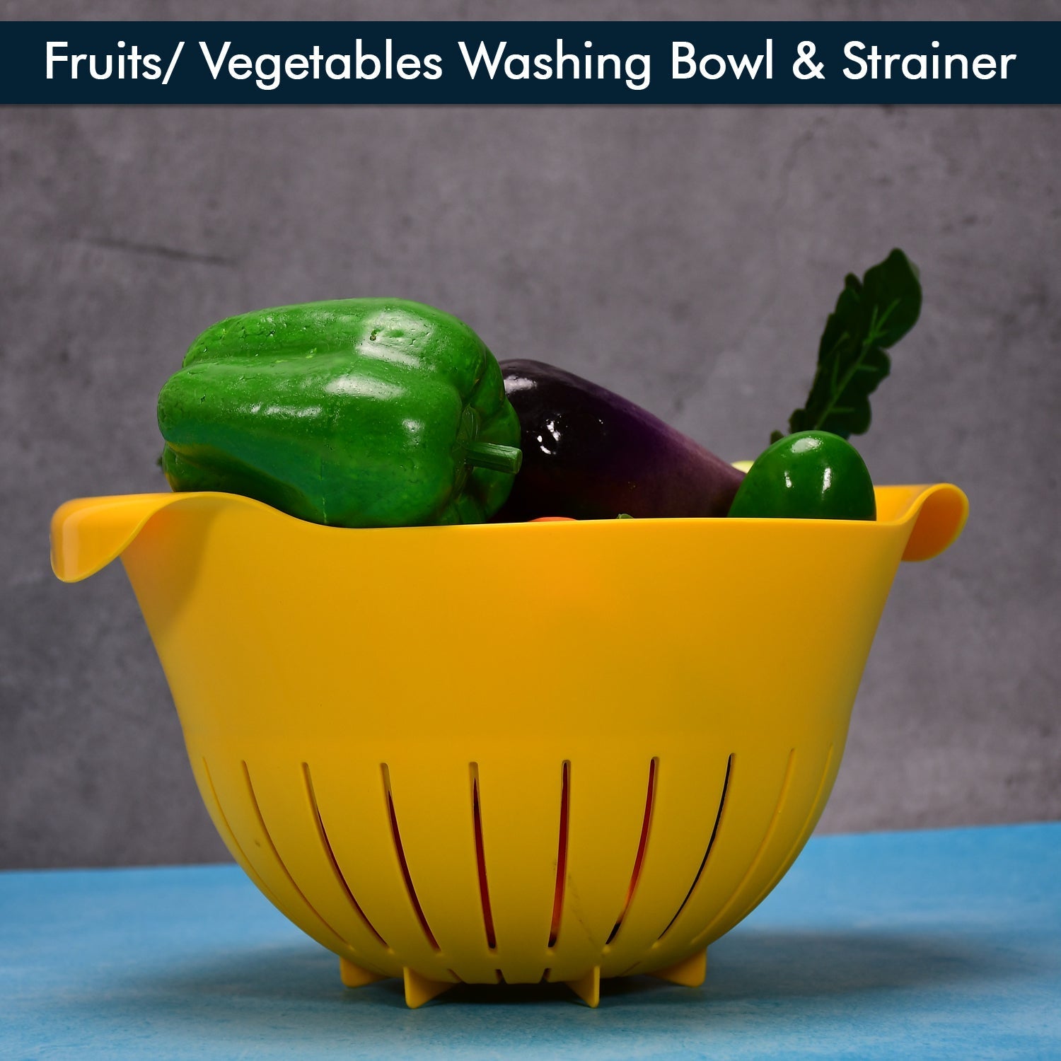 Strainer bowl for washing pasta and vegetables.