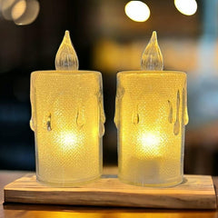 Simple Candles for Home Decoration, Crystal Candle Lights