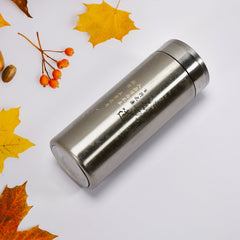 Stainless steel vacuum bottle, hot and cold use