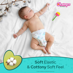 Soft and breathable baby diaper pants, large size, 62 pcs for overnight protection