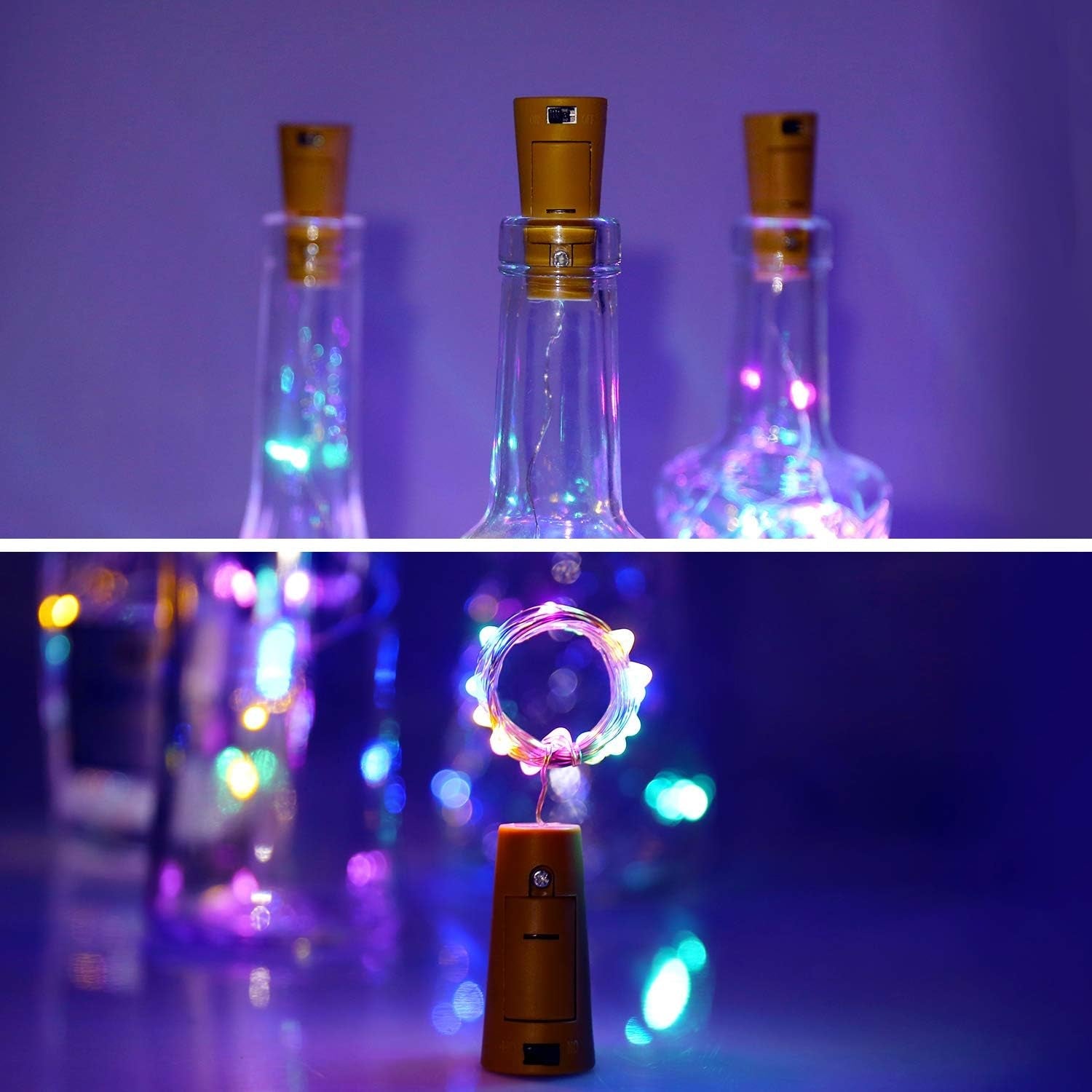 Battery Operated Wine Bottle Cork String Light