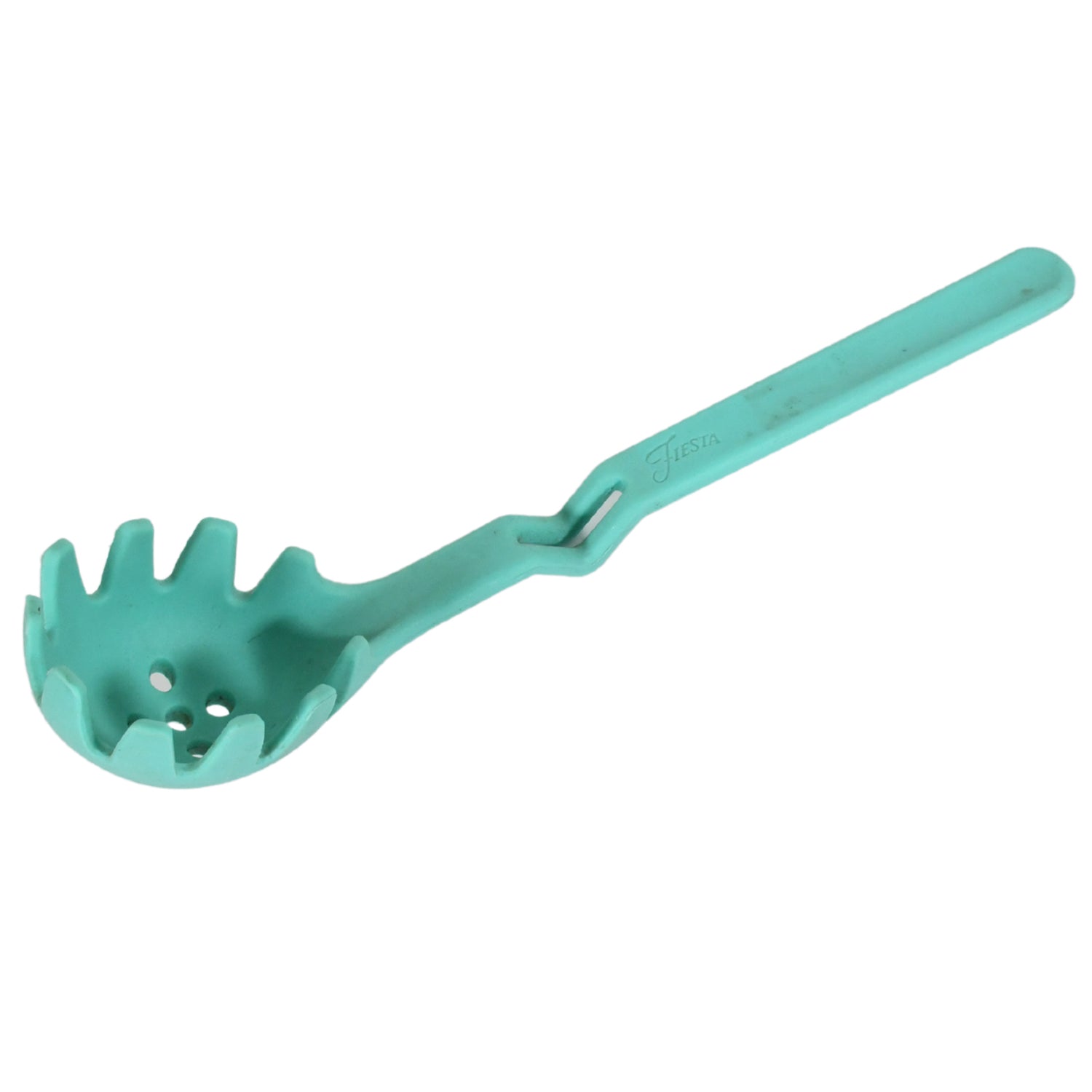 Premium XL Silicone Pasta Fork, High Heat Resistant to 600Ã‚°F, Hygienic One Piece Design, Spaghetti Strainer & Server Spoon