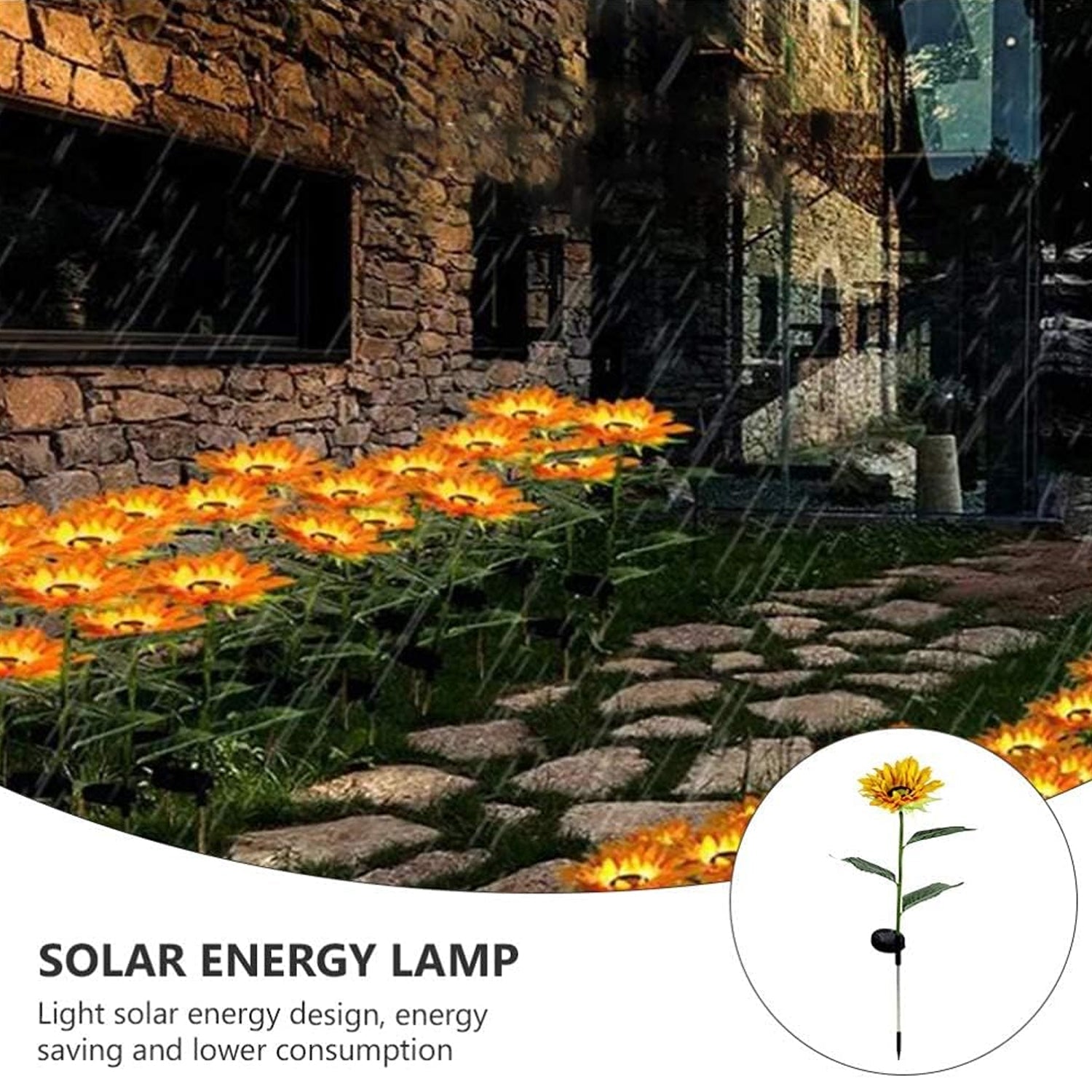 Solpex Solar Sunflower Stake Lights