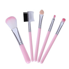 Makeup brushes kit with five brushes