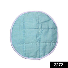 Hygienic round chapati cover with SKU code for keeping rotis warm.