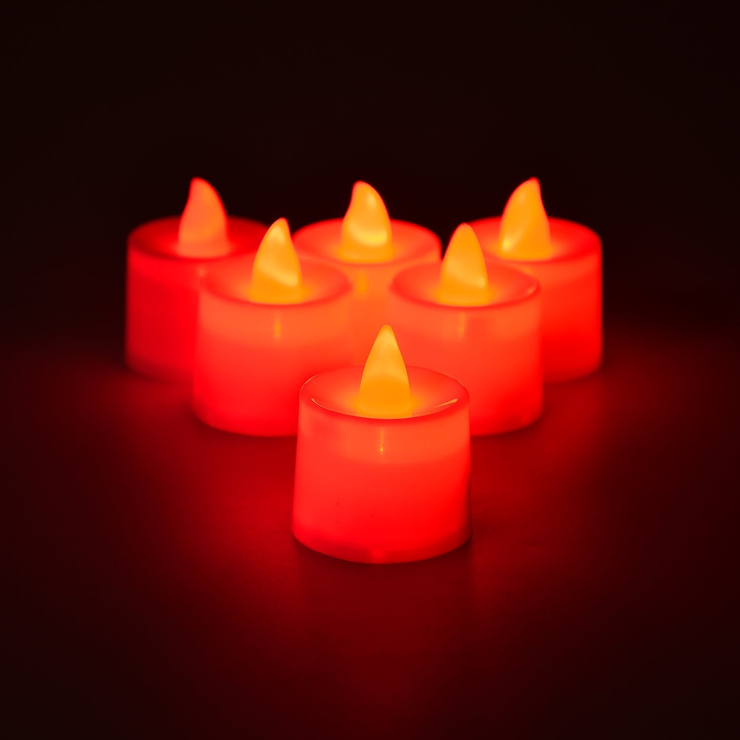 Smokeless LED tea light candles