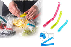 Colorful plastic bag clip set, 18 pieces for sealing snacks