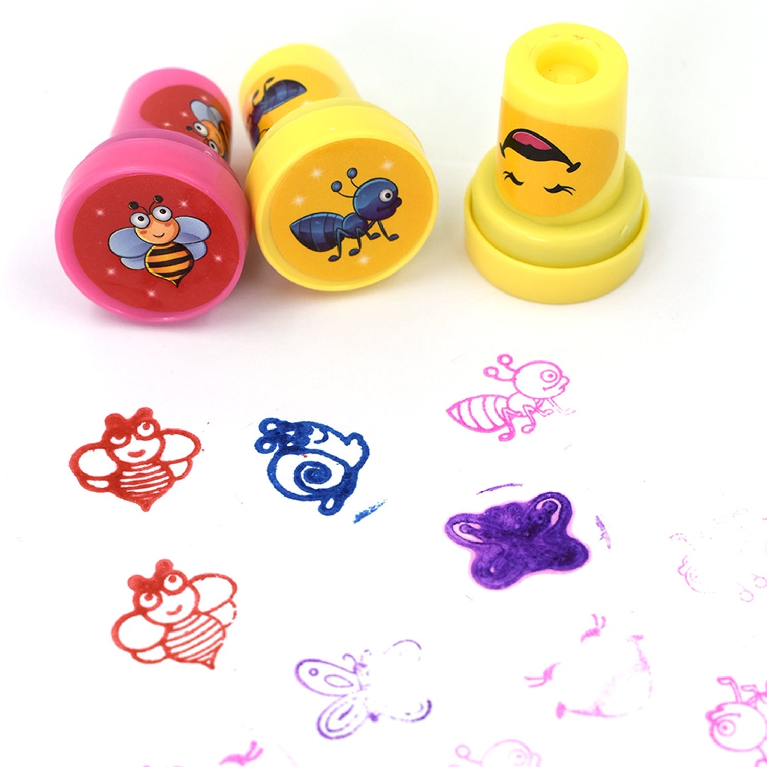 12 stamp set for children's play, different shapes