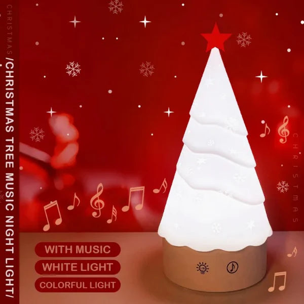 Christmas singing tree lamp