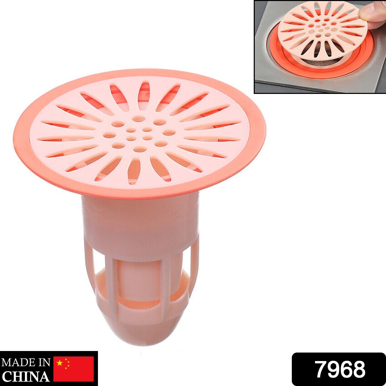 Silicone drain plug with anti-odor and insect-proof features, ideal for kitchen and bathroom.