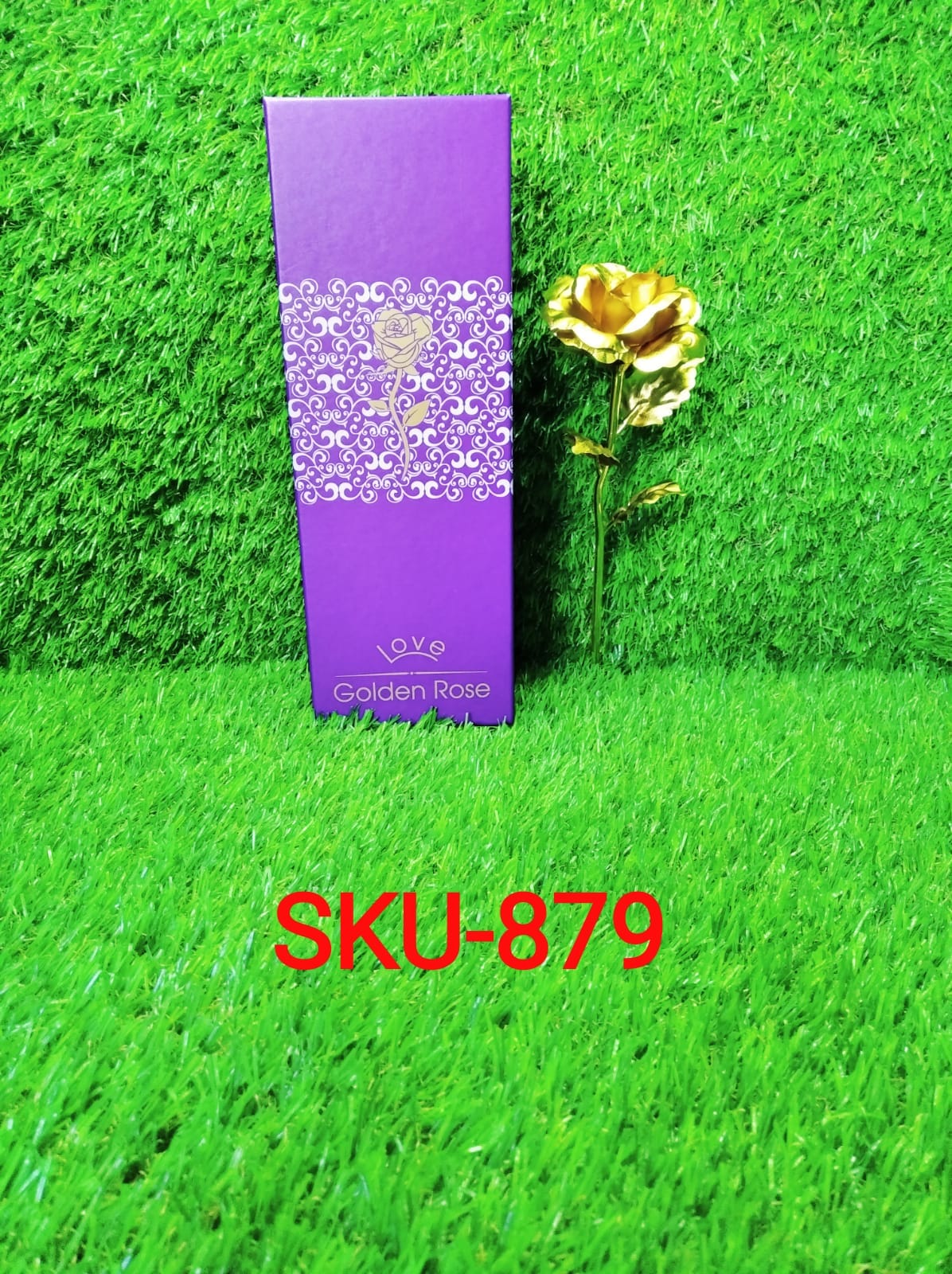 10-inch golden rose gift