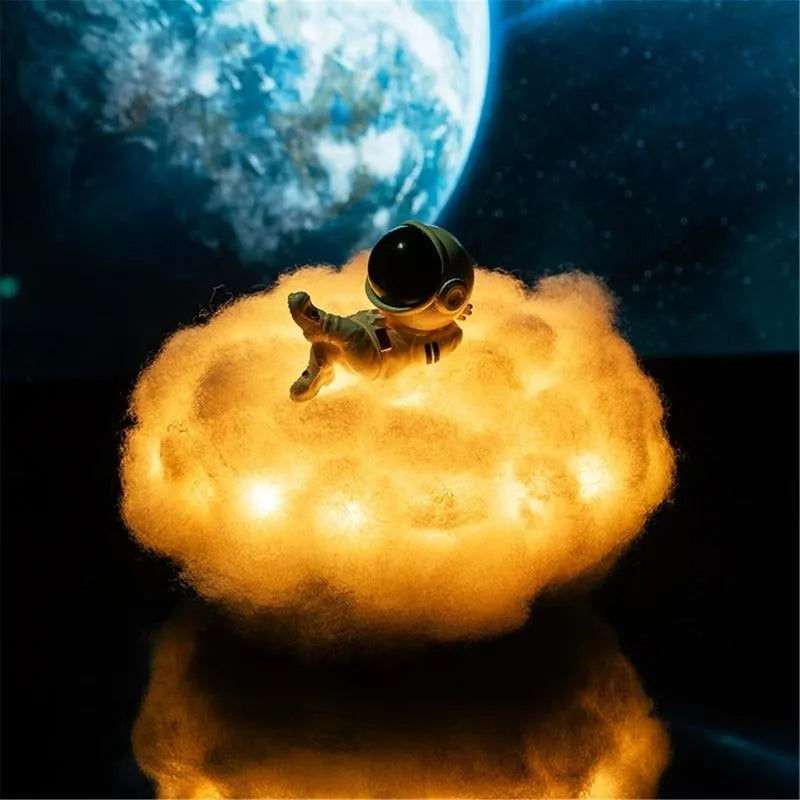 Cloud Astronaut Light Fluffy Lamp 3D Light Cloud (12 Colors & 366 Modes)