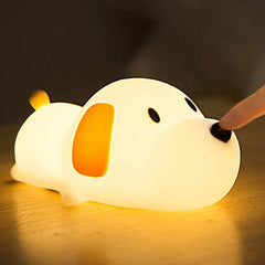 Silicone Sleeping Dog Lamp