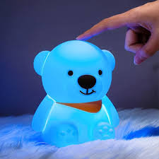 Bear Night Light for Kids,16 Colour Changing Baby Night Light