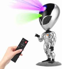 Aliens Star Lamp with Remote Control, Repeat Your Words Function, (AleinProjctr1876-480)