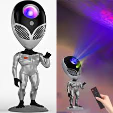 Aliens Star Lamp with Remote Control, Repeat Your Words Function, (AleinProjctr1876-480)