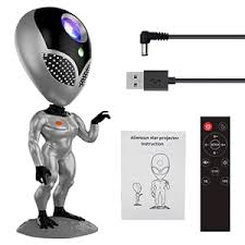 Aliens Star Lamp with Remote Control, Repeat Your Words Function, (AleinProjctr1876-480)