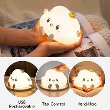 Silicone Cloud Rechargeable LED Night Lamp