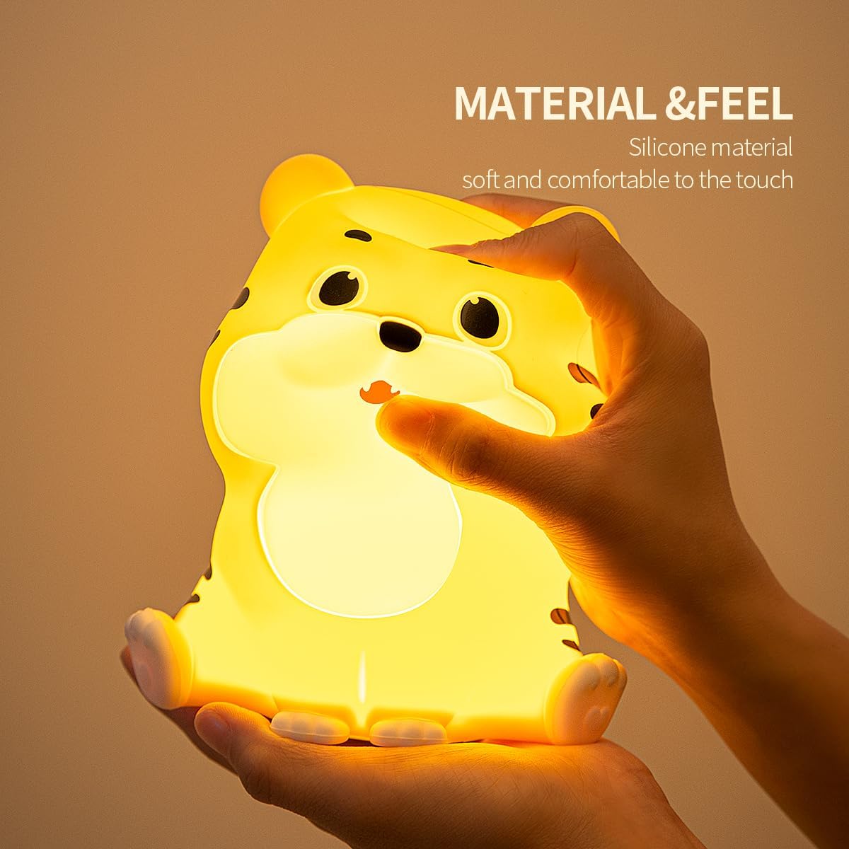 Silicone Baby Tiger Lamp